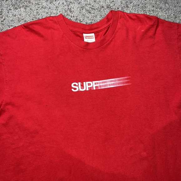 Supreme Other - Supreme Motion Logo T Shirt Size XL Red